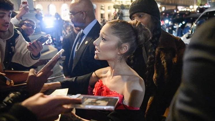 RECORD DATE NOT STATED Ariana Grande at premiere of The Wicked - Paris Ariana Grande arrives at the private premiere of the film The Wicked held in Paris, France on November 7, 2025. Photo by Florian Poitout ABACAPRESS.COM Paris France  Copyright: xPoitoutxFlorian ABACAx