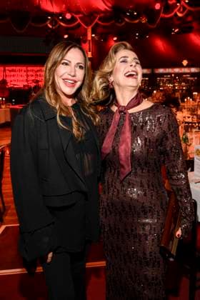 abb Palazzo Simone Thomalla and Bettina Cramer as guests at the gala premiere of Kolja Kleeberg and Hans Peter Wodarz 17 Dinner Show Unikate at PALAZZO Spiegelpalast on 07 11 2025 in Berlin Berlin Germany