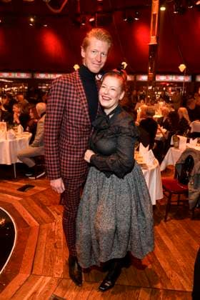 abb Palazzo Tobias Stærbo and Enie van de Meiklokjes as guests at the gala premiere of Kolja Kleeberg and Hans Peter Wodarz 17 Dinner Show Unikate at PALAZZO Spiegelpalast on 07 11 2025 in Berlin Berlin Germany