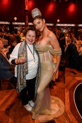 abb Palazzo Franziska Traub and Micaela Schäfer Scharfer as guests at the gala premiere of Kolja Kleeberg and Hans Peter Wodarz 17 Dinner Show Unikate at PALAZZO Spiegelpalast on 07 11 2025 in Berlin Berlin Germany
