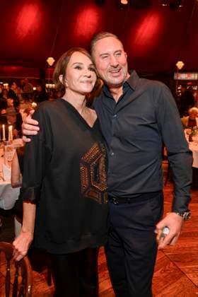 abb Palazzo Anouschka Renzi and Jan Christoph Wagner as guests at the gala premiere of Kolja Kleeberg and Hans Peter Wodarz 17 Dinner Show Unikate at PALAZZO Spiegelpalast on 07 11 2025 in Berlin Berlin Germany