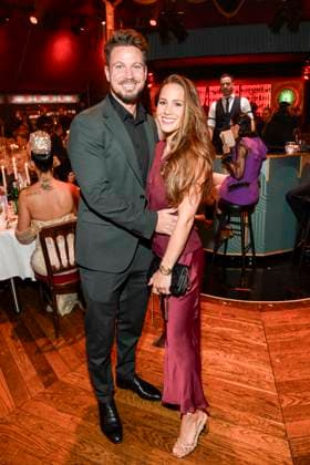 abb Palazzo Sebatian Pannek and Angelina Pannek as guests at the gala premiere of Kolja Kleeberg and Hans Peter Wodarz 17 Dinner Show Unikate at PALAZZO Spiegelpalast on 07 11 2025 in Berlin Berlin Germany
