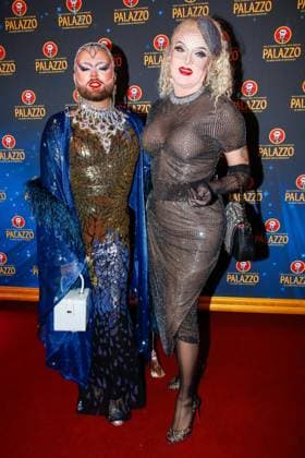Gala Premiere 2025 of the Palazzo Dinner Show at Spiegelpalast in Berlin Berlin, 7 11 2025 Gisela Kloppke and Sheila Wolf at the Gala Premiere 2025 of the Palazzo Dinner Show at Spiegelpalast in Berlin Berlin Copyright: xMatthiasxGränzdörferx