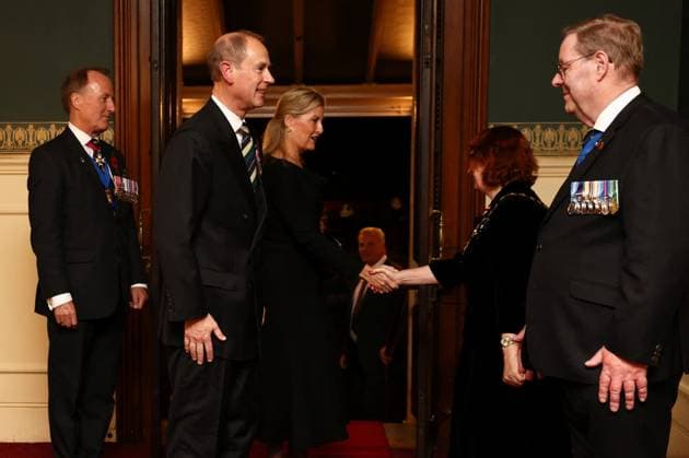 Royal British Legion Festival of Remembrance, in London Britain s Prince Edward, Duke of Edinburgh, and Sophie, Duchess of Edinburgh, arrive at the Royal Albert Hall for the Royal British Legion Festival of Remembrance, an annual event honouring military service members, which holds special significance in 2025 as it marks the 80th anniversary of the end of World War Two, at the Royal Albert Hall in London, Britain, November 8, 2025., Credit:Jack Taylor Avalon UNITED KINGDOM, LONDON Copyright: xJackxTaylorx xAvalonx 1051236337