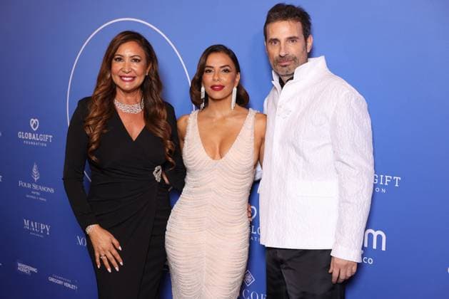 Paris Global Gift Gala - Paris Maria Bravo, Eva Longoria and Richard Orlinski attends the Paris Global Gift Gala in Paris, France on Novmber 08, 2025. Photo by Jerome Domine ABACAPRESS.COM France  Copyright: xDominexJerome ABACAx