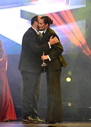 Gala of the Golden Antenna Awards 2025 Nieves Álvarez receives the Golden Antenna Award 2025, at the Casino de Aranjuez, on November 8, 2025, in Aranjuez, Madrid Spain The Federation of Spanish Radio and Television Associations has celebrated the 52nd edition of the Golden Antenna Awards, which recognize the most relevant work of the year in television, radio and media, which recognize the work of the most relevant figures of the year in television, radio and media GOLDEN ANTENAS AWARDS MATIAS PRATS TELEVISION RADIO Aranjuez Madrid Aranjuez Madrid Spain  Copyright: xFranciscoxGuerrax 7087854