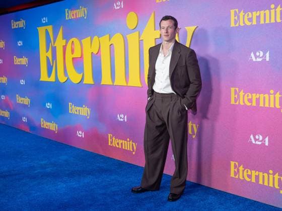 November 8, 2025, Bronx, New York, USA: Callum Turner wearing suit by Louis Vuitton attends Eternity premiere at Regal Union Square in New York, NY on November 8, 2025. Bronx USA - ZUMAr339 20251108_znp_r339_056 Copyright: xLevxRadinx