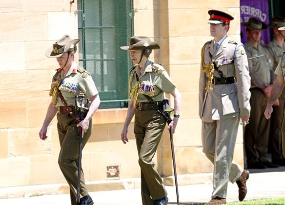 PRINCESS ANNE VISIT, Her Royal Highness Princess Anne at the Centenary Parade at Victoria Barracks in Sydney, New South Wales, Sunday, November 9th, 2025. Princess Anne is visiting Australia to mark the Centenary of the Royal Australian Corps of Signals. ( NO ARCHIVING Sydney New South Wales Australia  Copyright: xDamianxShawx 20251109187395608292