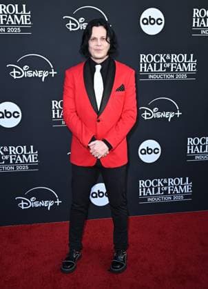 2025 Rock & Roll Hall of Fame Induction Ceremony Jack White arriving to the 2025 Rock & Roll Hall of Fame Induction Ceremony held at the Peacock Theater on November 8, 2025 in Los Angeles, Ca. Los Angeles Peacock Theater California USA Copyright: xStarbuck AFF-USA.COMx