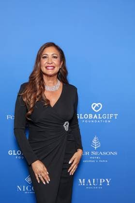 The Global Gift Gala at Four Seasons Hotel George V in Paris Gala Global Gift a l hotel Four Seasons George V a Paris Maria Bravo 450500 2025 11 08 Paris France  Copyright: xSebastienxFremontx xStarfacex STAR_450500_014