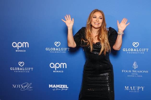 The Global Gift Gala at Four Seasons Hotel George V in Paris Gala Global Gift a l hotel Four Seasons George V a Paris Helene Rizzo Helene Segara 450500 2025 11 08 Paris France  Copyright: xSebastienxFremontx xStarfacex STAR_450500_071
