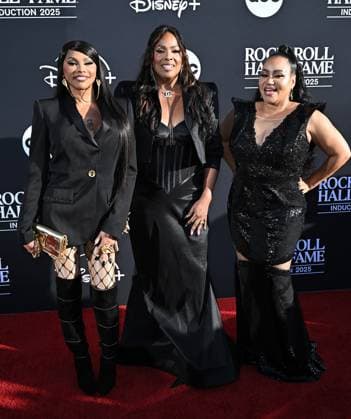 2025 Rock & Roll Hall of Fame Induction Ceremony Sandra Denton, DJ Spinderella and Cheryl James of Salt-N-Pepa arriving to the 2025 Rock & Roll Hall of Fame Induction Ceremony held at the Peacock Theater on November 8, 2025 in Los Angeles, Ca. Los Angeles Peacock Theater California USA Copyright: xStarbuck AFF-USA.COMx