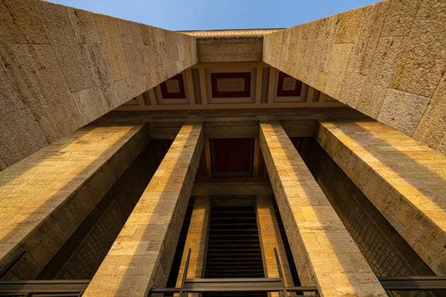 Final resting place of Ataturk, Anitkabir ANKARA, TURKIYE - NOVEMBER 5: A view from Anitkabir, the mausoleum of the founder of the Republic of Turkiye, Gazi Mustafa Kemal Ataturk in Anittepe district of Ankara, Turkiye on November 5, 2025. Designed by Turkish architects Emin Onat and Orhan Arda, Anitkabir is considered one of the symbols of modern Turkish architecture, bearing traces of Seljuk and Ottoman architecture. The monument complex, consisting of the mausoleum, the Lion Road, and the Ceremony Square, rises in the Peace Park, created with saplings brought from various parts of Turkiye and the world. Ismail Aslandag Anadolu Ankara Turkey. Editorial use only. Please get in touch for any other usage.  Copyright: x2025xAnadoluxIsmailxAslandagx