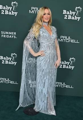 2025 Baby2Baby Gala Paris Hilton arriving to the 2025 Baby2Baby Gala presented by Paul Mitchell at the Pacific Design Center on November 8, 2025 in West Hollywood, Ca. West Hollywood Pacific Design Center California USA Copyright: xLISAxOConnor xAFF-USA.COMx