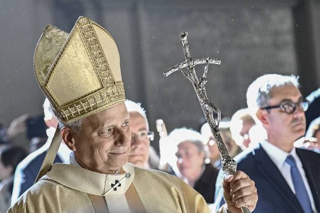 Pope Leo XIV celebrates the Dedication of St. John Lateran Basilica ROME, ITALY, NOVEMBER 09: Pope Leo XIV leaves after celebrating a mass on the occasion of the Feast of the Dedication of St. John Lateran Basilica in Rome, Italy, on November 09, 2025. Isabella Bonotto Anadolu Rome Italy. Editorial use only. Please get in touch for any other usage.  Copyright: x2025xAnadoluxIsabellaxBonottox