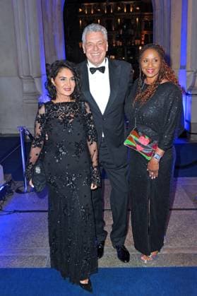 43 German Sports Press Ball 2025 Jürgen Hingsen , Francesca Elstermeier and Liz Baffoe on the occasion of the 43 German Sports Press Ball on 08 11 2025 in the Alte Oper Frankfurt Main 20251108MWI094483