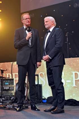 43 German Sports Press Ball 2025 Rudi Völler and Florian König on the occasion of the 43 German Sports Press Ball on 08 11 2025 in the Alte Oper Frankfurt Main 20251108MWI094768