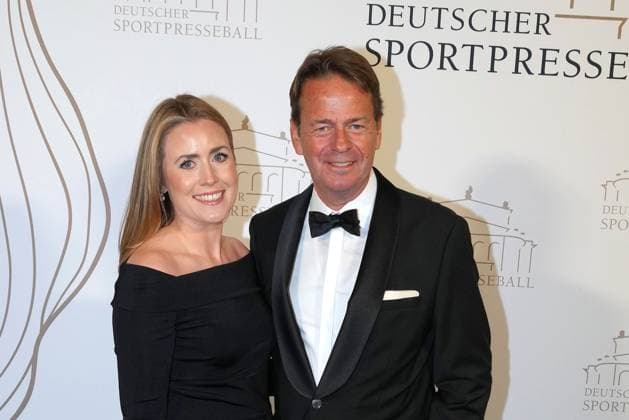 Rudi Cerne and his daughter Elisabeth at the 43rd German Sports Press Ball on 8 11 2025 at the Alte Oper in Frankfurt am Main German Sports Press Ball 2025 in Frankfurt am Main