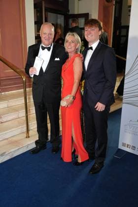 Rolf and Elisabeth Toepperwien and their son Louis Toepperwien at the 43rd German Sports Press Ball on 8 11 2025 at the Alte Oper in Frankfurt am Main German Sports Press Ball 2025 in Frankfurt am Main