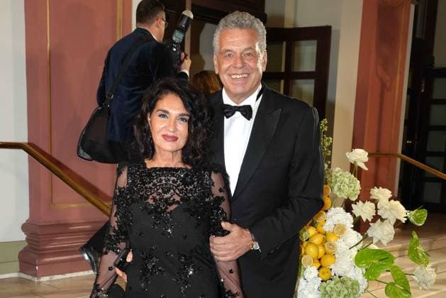 Francesca Elstermeier and Juergen Hingsen at the 43rd German Sports Press Ball on 8 11 2025 at the Alte Oper in Frankfurt am Main German Sports Press Ball 2025 in Frankfurt am Main