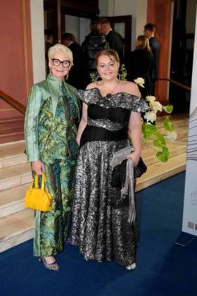 Ann Kathrin Linsenhoff and her daughter Liselotte Linsenhoff at the 43rd German Sports Press Ball on 8 11 2025 at the Alte Oper in Frankfurt am Main German Sports Press Ball 2025 in Frankfurt am Main