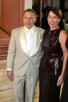 Richy Mueller and his wife Christl Stumhofer at the 43rd German Sports Press Ball on 8 11 2025 at the Alte Oper in Frankfurt am Main German Sports Press Ball 2025 in Frankfurt am Main