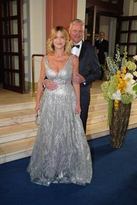 Anna Posch and Stefan Bloecher at the 43rd German Sports Press Ball on 8 11 2025 at the Alte Oper in Frankfurt am Main German Sports Press Ball 2025 in Frankfurt am Main