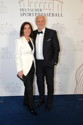 Rudi Voeller and his wife Sabrina Voeller at the 43rd German Sports Press Ball on 8 11 2025 at the Alte Oper in Frankfurt am Main German Sports Press Ball 2025 in Frankfurt am Main