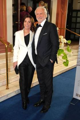 Rudi Voeller and his wife Sabrina Voeller at the 43rd German Sports Press Ball on 8 11 2025 at the Alte Oper in Frankfurt am Main German Sports Press Ball 2025 in Frankfurt am Main
