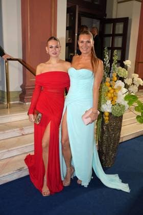 Noemi Peschel and Magdalena Brzeska at the 43rd German Sports Press Ball on 8 11 2025 at the Alte Oper in Frankfurt am Main German Sports Press Ball 2025 in Frankfurt am Main
