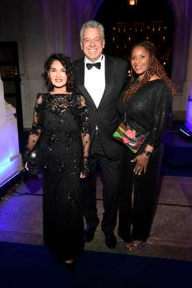 Francesca Elstermeier, Jürgen Hingsen and Liz Baffoe at the 43 German Sports Press Ball 2025 in the Alte Oper Frankfurt, 08 11 2025 Foto:xF.xKernx xFuturexImagex sportpresseball_5229