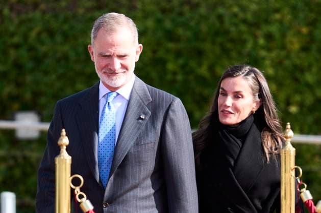 09-11-2025 Madrid King Felipe VI and Queen Letizia departing for their 3 day state visit to the Peoples Republic of China at Adolfo Suarez Madrid-Barajas Airport in Madrid. No Spain Â  Copyright: xPPEx