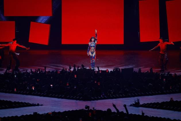 Katy Perry performs in Barcelona Singer Katy Perry during a concert at the Palau Sant Jordi, on November 9, 2025, in Barcelona, Catalonia Spain The concert is part of her tour The Lifetimes Tour 09 NOVEMBER 2025 KATY PERRY SPAIN BARCELONA CATALONIA CONCERT INTERNATIONAL TOUR ARTIST SINGER Kike Rincó Barcelona Catalunya Catalunya Catalunya Espana  Copyright: xKikexRinconx 7090313