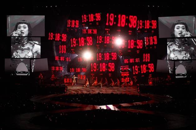 Katy Perry performs in Barcelona Singer Katy Perry during a concert at the Palau Sant Jordi, on November 9, 2025, in Barcelona, Catalonia Spain The concert is part of her tour The Lifetimes Tour 09 NOVEMBER 2025 KATY PERRY SPAIN BARCELONA CATALONIA CONCERT INTERNATIONAL TOUR ARTIST SINGER Kike Rincó Barcelona Catalunya Catalunya Catalunya Espana  Copyright: xKikexRinconx 7090314