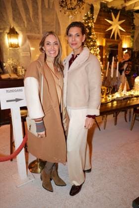 GLAMOUR GENUSS EVENT by Wildhagen Friends, TV journalist Sarah Valentina Winkhaus with art gallery owner Sarah Kronsbein Düsseldorf Wandelhalle NRW Germany
