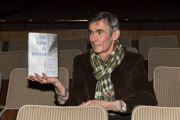 November 9, 2025, London, England, United Kingdom: British author ANDREW MILLER poses with his book Ã¢â‚¬ËœThe Land in WinterÃ¢â‚¬â ¢ shortlisted for the Booker Prize 2025 during a photocall ahead of a reading event at Southbank Centre. The winner of the Booker Prize 2025 will be announced on Monday, 10 November at a ceremony in London, and the winning author will receive Ã‚Â£50,000. London United Kingdom - ZUMAs371 20251109_zip_s371_133 Copyright: xWiktorxSzymanowiczx
