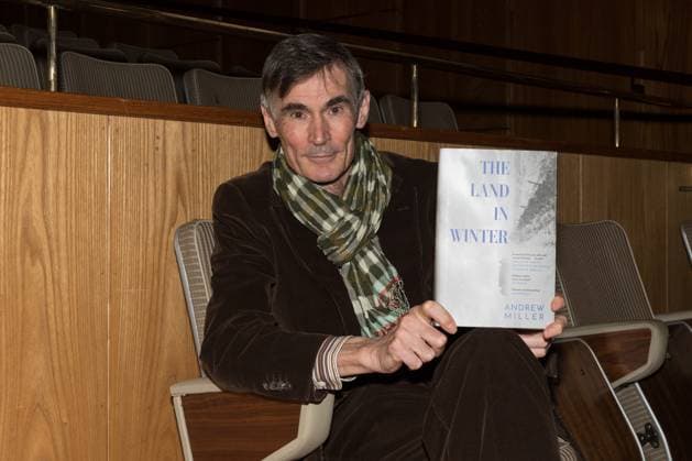 November 9, 2025, London, England, United Kingdom: British author ANDREW MILLER poses with his book Ã¢â‚¬ËœThe Land in WinterÃ¢â‚¬â ¢ shortlisted for the Booker Prize 2025 during a photocall ahead of a reading event at Southbank Centre. The winner of the Booker Prize 2025 will be announced on Monday, 10 November at a ceremony in London, and the winning author will receive Ã‚Â£50,000. London United Kingdom - ZUMAs371 20251109_zip_s371_135 Copyright: xWiktorxSzymanowiczx