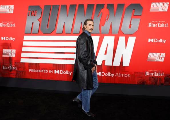 Lee Pace arrives on the receiving red carpet at Paramount s The Running Man New York Premiere at AMC Lincoln Square Theater on Sunday, November 9, 2025 in New York City.  NYP20251109140 JOHNxANGELILLO