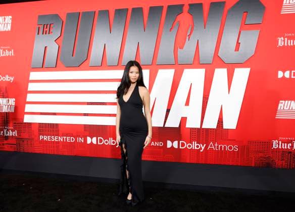 Katie Fang arrives on the red carpet at Paramount s The Running Man New York Premiere at AMC Lincoln Square Theater on Sunday, November 9, 2025 in New York City.  NYP20251109154 JOHNxANGELILLO
