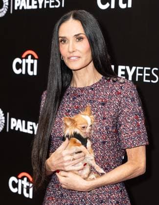 November 9, 2025, Bronx, New York, USA: Demi Moore wearing dress by Gucci and holding dog Pilaf attends photo call for Paramount+ Landman at PaleyFest NY 2025 at Paley Museum in New York, NY on November 9, 2025. Bronx USA - ZUMAr339 20251109_znp_r339_074 Copyright: xLevxRadinx