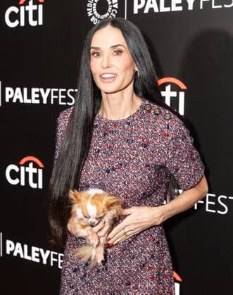 November 9, 2025, Bronx, New York, USA: Demi Moore wearing dress by Gucci and holding dog Pilaf attends photo call for Paramount+ Landman at PaleyFest NY 2025 at Paley Museum in New York, NY on November 9, 2025. Bronx USA - ZUMAr339 20251109_znp_r339_077 Copyright: xLevxRadinx