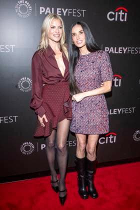 November 9, 2025, New York, United States: (L-R) Ali Larter and Demi Moore attend Paramount+ s Landman during PaleyFest NY 2025 at The Paley Museum. New York United States - ZUMAs197 20251109_aaa_s197_566 Copyright: xRonxAdarx