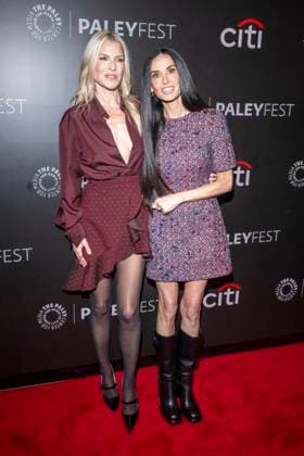 November 9, 2025, New York, United States: (L-R) Ali Larter and Demi Moore attend Paramount+ s Landman during PaleyFest NY 2025 at The Paley Museum. New York United States - ZUMAs197 20251109_aaa_s197_569 Copyright: xRonxAdarx