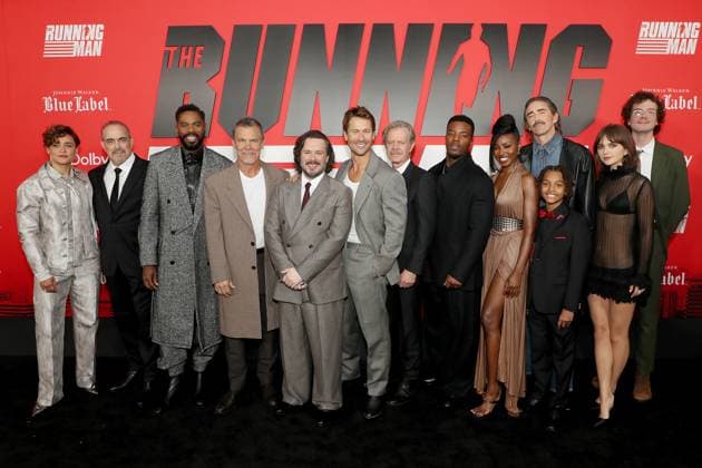 New York premiere of The Running Man at AMC Lincoln Square 13 Featuring: (L-R) Actors Katy O Brian, David Zayas, Colman Domingo, Josh Bro Where: New York, New York, United States When: 09 Nov 2025 Credit: Marion Curtis StarPix for Paramount INSTARimages EDITORIAL USE ONLY. NOT FOR USE BY NEWSPAPERS BASED IN THE UK. Copyright: xx instar55257005