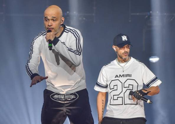 FIVE Perform At Utilita Arena Birmingham, o9-11-2025 Members of 1990 s boyband Five (Scott Robinson, Abz Love, Sean Conlon, Jason J Brown and Ritchie Neville ) perform for the first time in 25 years onstage at Utilita Arena Birmingham, Credit:Jules Annan Avalon  Copyright: xJulesxAnnanx xAvalonx 1051528311