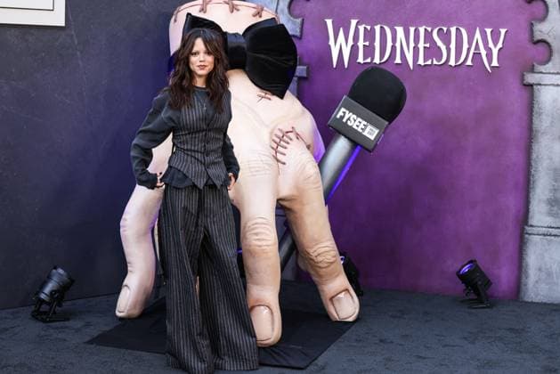 RECORD DATE NOT STATED Netflix FYSEE: The Fall Edit - Wednesday Season 2 FYC Event HOLLYWOOD, LOS ANGELES, CALIFORNIA, USA - NOVEMBER 09: American actress Jenna Ortega arrives at the Netflix FYSEE: The Fall Edit - Wednesday Season 2 FYC (For Your Consideration) Event held at the Netflix Tudum Theater on November 9, 2025 in Hollywood, Los Angeles, California, United States., Credit:Xavier Collin Avalon United States, California, Hollywood, Netflix Tudum Theater Copyright: xXavierxCollinx xAvalonx 1051629673
