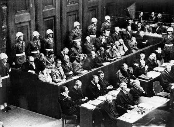 Nuremberg Trials 5482093 20.11.1945 Nuremberg Trials, November 20, 1945 - October 1, 1946. Former Nazi leadership of Germany on trial. Yevgeny Khaldei Sputnik Nurnberg Germany  Copyright: xYevgenyxKhaldeix