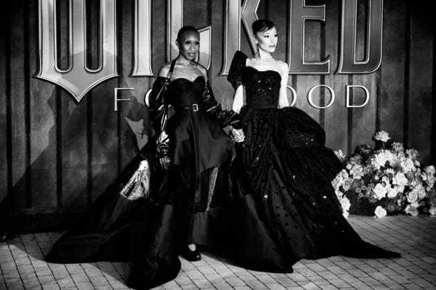 European Premiere of WICKED FOR GOOD on Monday 10 November 2025 Ariana Grande and Cynthia Erivo seen at the European Premiere of WICKED FOR GOOD on Monday 10 November 2025 at Cineworld Leicester Square, London. Editors Note: Image converted to monochrome., Credit:Julie Edwards Avalon  Copyright: xJuliexEdwardsx xAvalonx 1051704891
