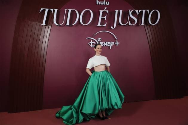 Disney+ Hulu series All™s Fair premiere in Rio de Janeiro American actress Sarah Paulson during the launch of the Disney+ series All™s Fair at the Copacabana Palace Theatre in Copacabana, south zone of Rio de Janeiro, on Monday, November 10, 2025 RIO DE JANEIRO Copacabana RIO DE JANEIRO BRAZIL Copyright: xCHARLESxSHOLLx