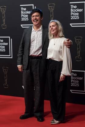 Booker Prize 2025 Award Ceremony in London LONDON, UNITED KINGDOM - NOVEMBER 10: Phil Wang and Sara Pascoe attend the Booker Prize 2025 winner ceremony at Old Billingsgate in London, United Kingdom on November 10, 2025. The Booker Prize is the world’s most significant award for the best sustained work of fiction written in English by authors from anywhere in the world and published in the UK or Ireland, which has brought recognition, reward and readership to outstanding fiction for over five decades. Wiktor Szymanowicz Anadolu London United Kingdom. Editorial use only. Please get in touch for any other usage.  Copyright: x2025xAnadoluxWiktorxSzymanowiczx